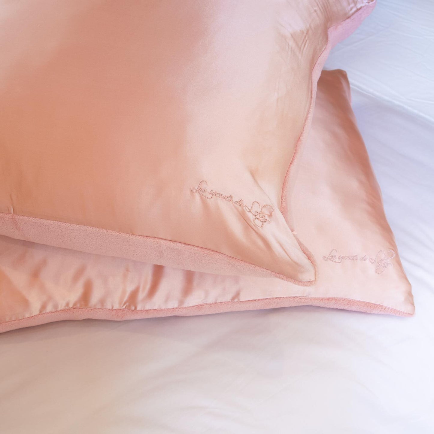 Kiss Pillow Rose Gold - Taie d'oreiller anti-frisottis