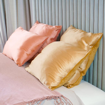 Kiss Pillow Rose Gold - Taie d'oreiller anti-frisottis