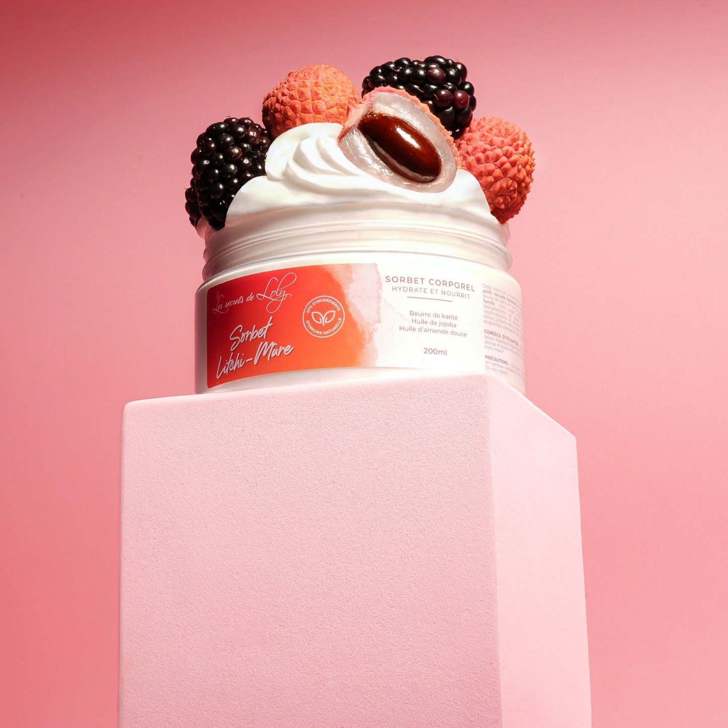 Sorbet Litchi-Mûre - Soin corps hydratant et nourrissant